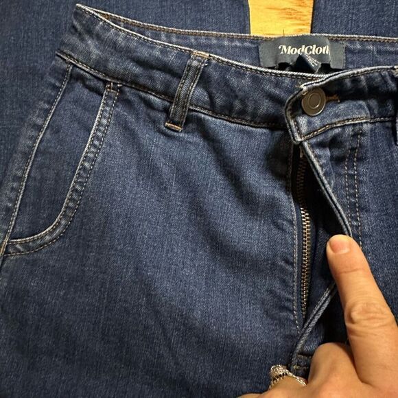 ModCloth the Grier wide leg jeans 2 - Picture 6 of 10